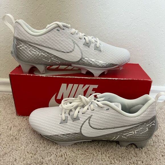 Nike Vapor Edge Speed 360 2 White Football Cleats - Picture 1 of 9